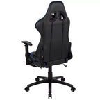 Sedia ergonomica da gaming Emma and Oliver Racing con schienale reclinabile e poggiapiedi in pelle sintetica rossa