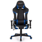 Sedia da gioco massaggiante Costway, reclinabile, girevole, da ufficio, da corsa, con supporto lombare