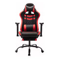24/7 Shop At Home Finn Racing Adjustable Pillow and Leg Support Gaming Chair
