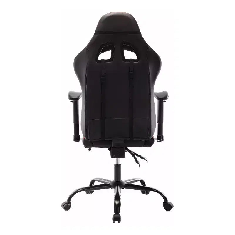 24/7 Shop At Home Finn Racing Adjustable Pillow and Leg Support Gaming Chair