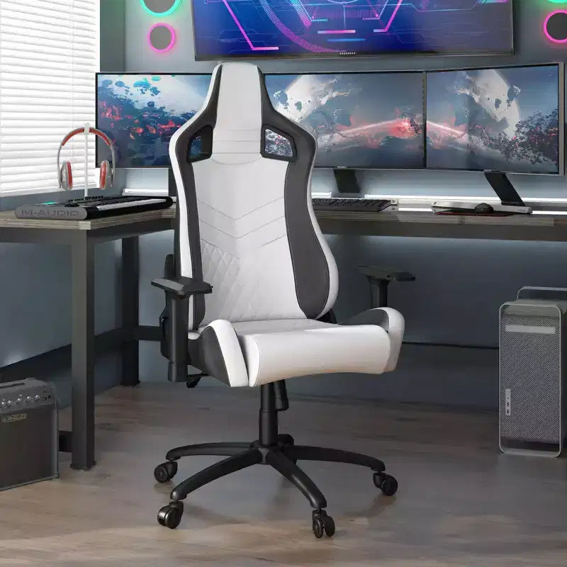 Poltrona da gaming reclinabile con braccioli regolabili Quelman 24/7 Shop At Home