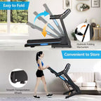 Costway 2.25HP Folding Electric Treadmill Motorized Power Running Machine