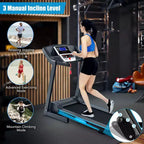 Costway 2.25HP Foldable Electric Treadmill Running Machine Exercise Home
