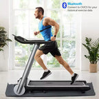 Costway Folding Electric Treadmill Jogging MachineBluetooth10 Preset Programs