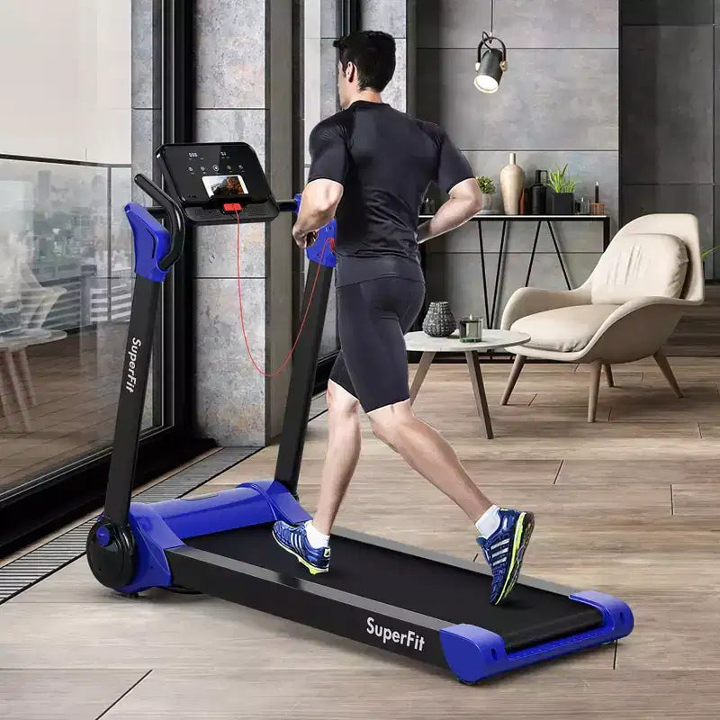 Costway Folding 2.25HP Electric Treadmill Running Machine APP Control Bluetooth
