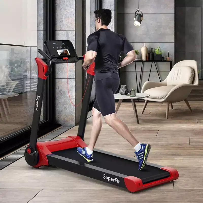 Costway Folding 2.25HP Electric Treadmill Running Machine APP Control Bluetooth