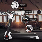 Costway Folding 2.25HP Electric Treadmill Running Machine APP Control Bluetooth