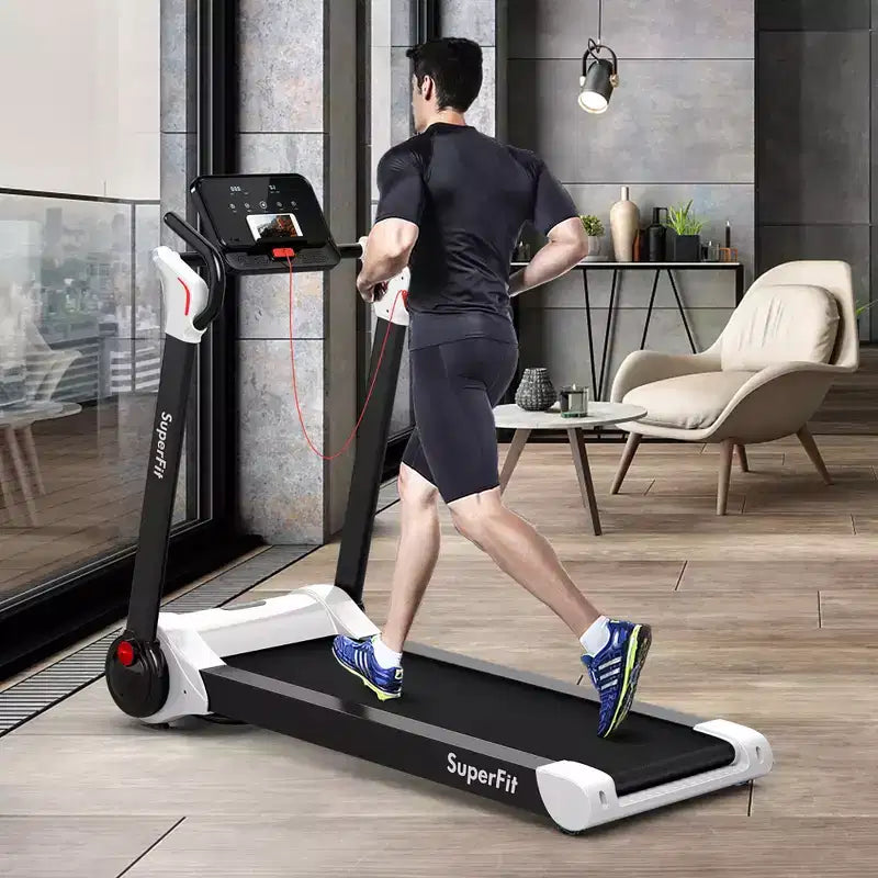 Costway Folding 2.25HP Electric Treadmill Running Machine APP Control Bluetooth