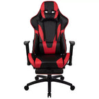 BlackArc Faux Leather Reclining Gaming Chair - Height Adjustable Pivot Arms, Pull-Out Footrest, Headrest & Lumbar Pillows