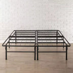 14 Premium Steel Bed Frame and Platform Bed Black - Mellow