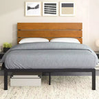 Paul Metal Platform Bed Frame Natural -ZINUS