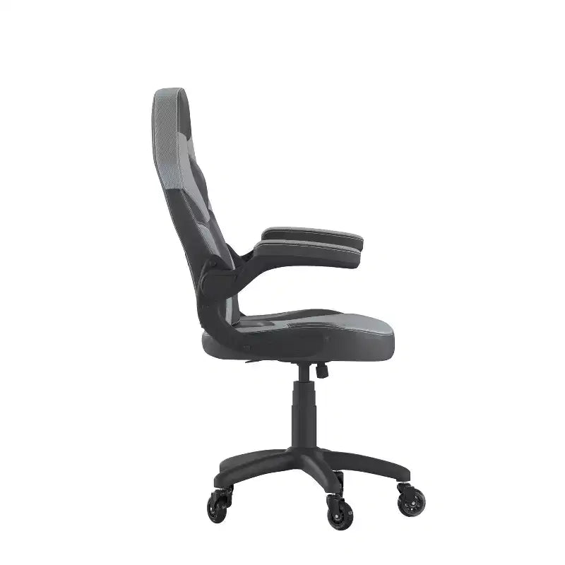 Flash Furniture X10 Gaming Chair Racing Office Computer PC Adjustable Chair with Flip-up Arms and Transparent Roller Wheels