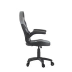 Flash Furniture X10 Gaming Chair Racing Office Computer PC Adjustable Chair with Flip-up Arms and Transparent Roller Wheels