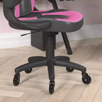 Flash Furniture X10 Gaming Chair Racing Office Computer PC Adjustable Chair with Flip-up Arms and Transparent Roller Wheels