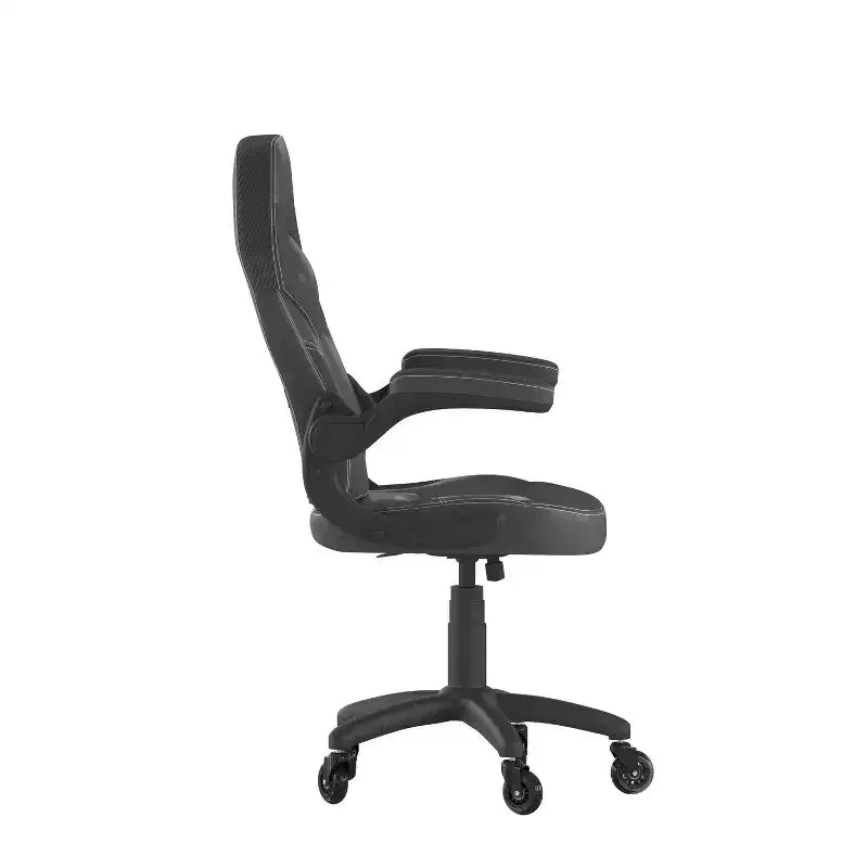Flash Furniture X10 Gaming Chair Racing Office Computer PC Adjustable Chair with Flip-up Arms and Transparent Roller Wheels