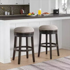 Set of 2 Clara Swivel Bar Height Stools - Alaterre Furniture