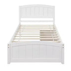 Base letto a piattaforma singola con due cassetti-ModernLuxe