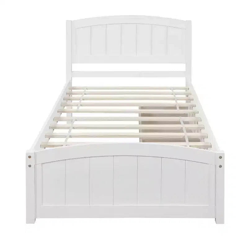Base letto a piattaforma singola con due cassetti-ModernLuxe