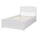 Base letto a piattaforma singola con due cassetti-ModernLuxe