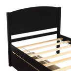 Base letto a piattaforma singola con due cassetti-ModernLuxe