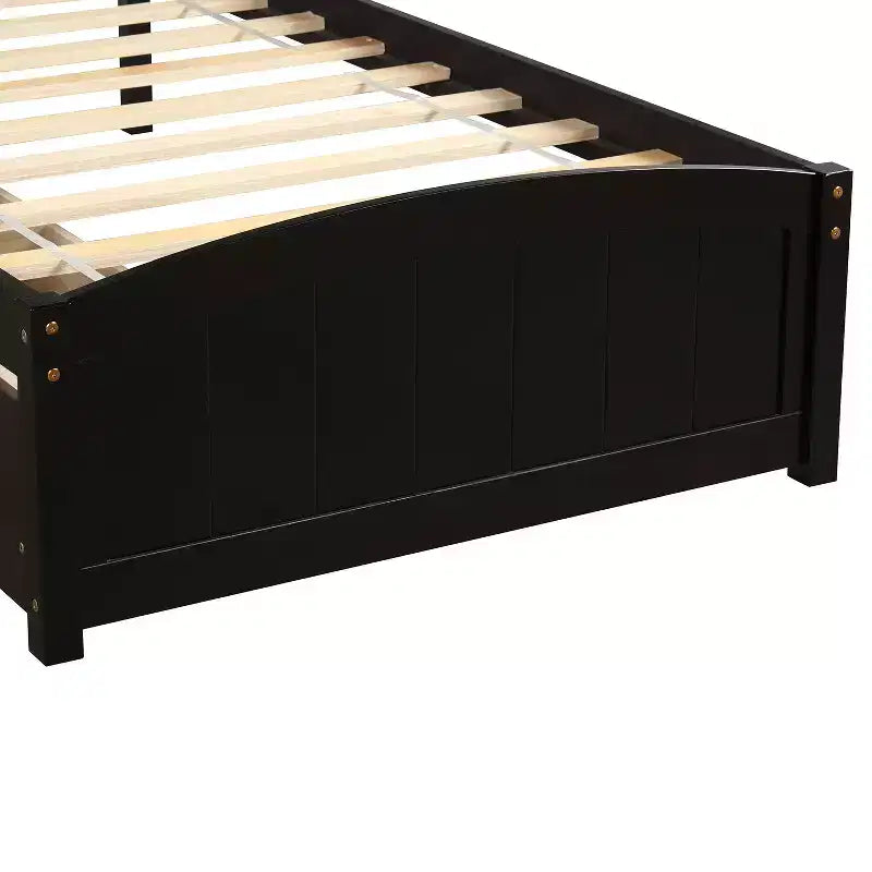 Base letto a piattaforma singola con due cassetti-ModernLuxe