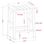 24/7 Shop At Home Set di 2 sgabelli da bar altezza bancone Shipway