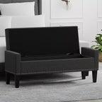 Glenwillow Home 52 Upholstered Storage Bench With Truncated Arms
