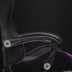 Gaming Chair with Footrest and Ergonomic Lumbar Massage Pillow PU Leather Office Chair - GTRACING