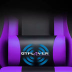 Gaming Chair with Footrest and Ergonomic Lumbar Massage Pillow PU Leather Office Chair - GTRACING