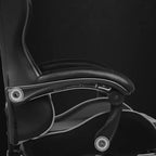 Gaming Chair with Footrest and Ergonomic Lumbar Massage Pillow PU Leather Office Chair - GTRACING