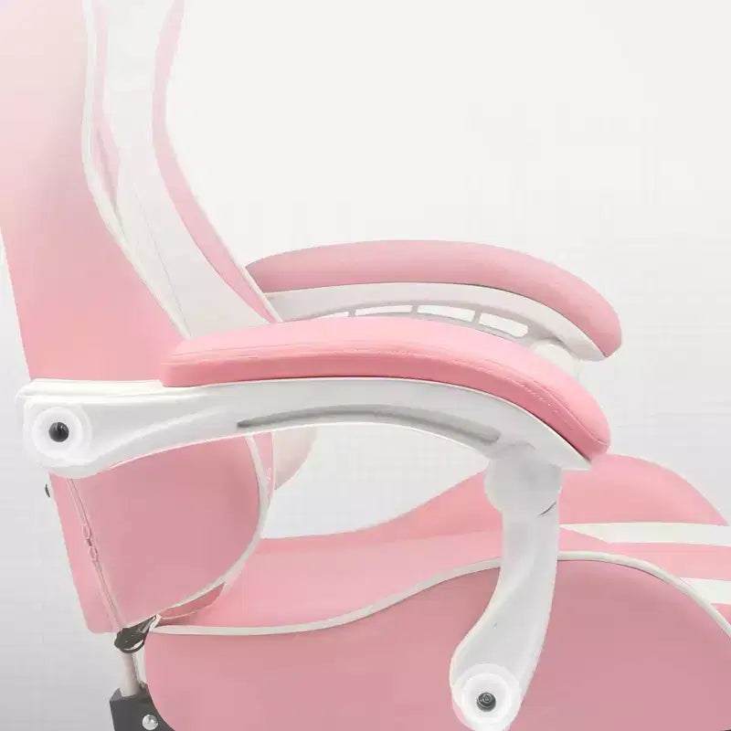 Gaming Chair with Footrest and Ergonomic Lumbar Massage Pillow PU Leather Office Chair - GTRACING