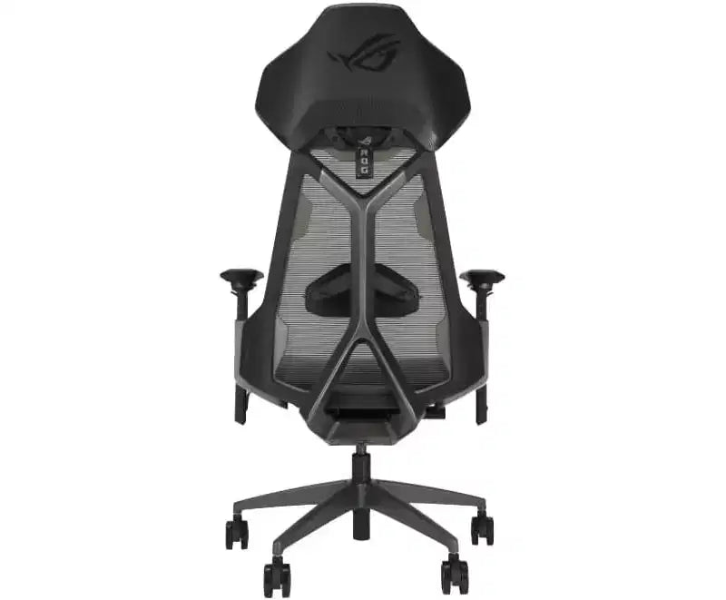 ASUS ROG Destrier Ergo Gaming Chair, Futuristic Cyborg Aesthetic, Versatile Seat Adjustments, Mobile Gaming Arm Support Mode, Acoustic Panel