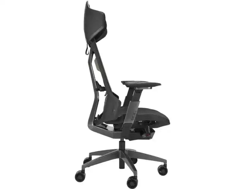 ASUS ROG Destrier Ergo Gaming Chair, Futuristic Cyborg Aesthetic, Versatile Seat Adjustments, Mobile Gaming Arm Support Mode, Acoustic Panel