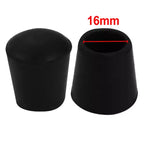 Unique Bargains Rubber Floor Protector Furniture Feet Covers Chair Leg Caps 16mm Inner Dia Black 10 Pcs