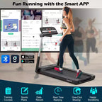 Costway 2.25HP Folding LED Treadmill Electric Running Walking Machine with APP Control Gym