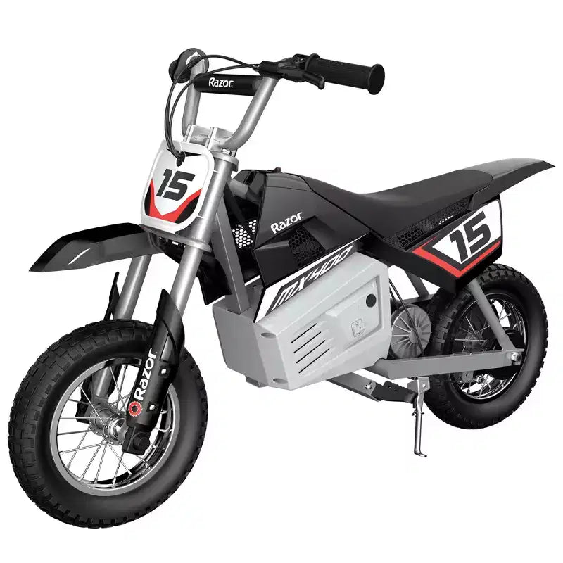 Razor MX400 Rocket Motocross Elettrico 24V per Bambini, Nero (confezione da 2)