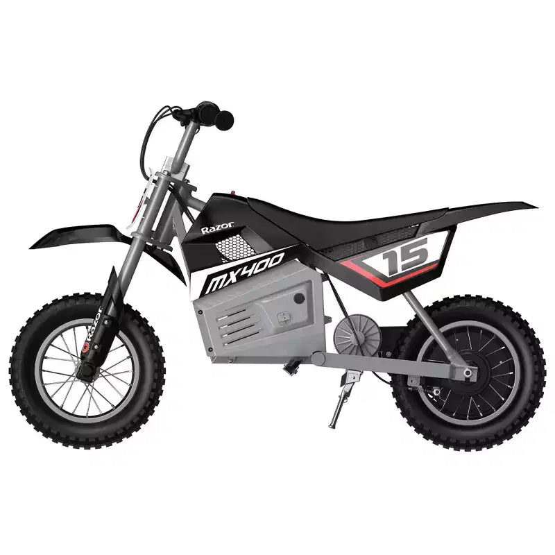 Razor MX400 Rocket Motocross Elettrico 24V per Bambini, Nero (confezione da 2)