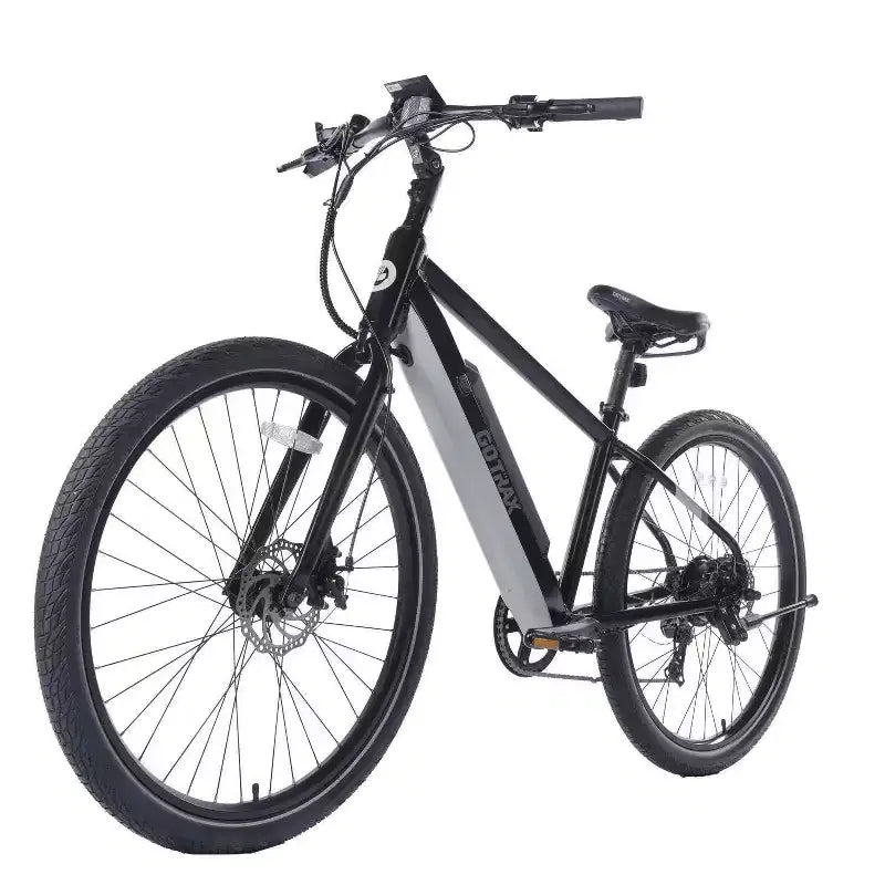 GOTRAX Adult Transfer 27.5 Step Over Electric Hybrid Bike