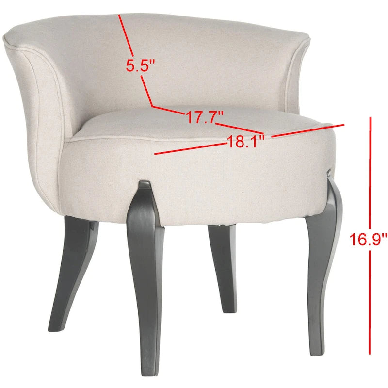 SAFAVIEH Evita Petite Sedia da Toeletta - 23Lx25Px22H