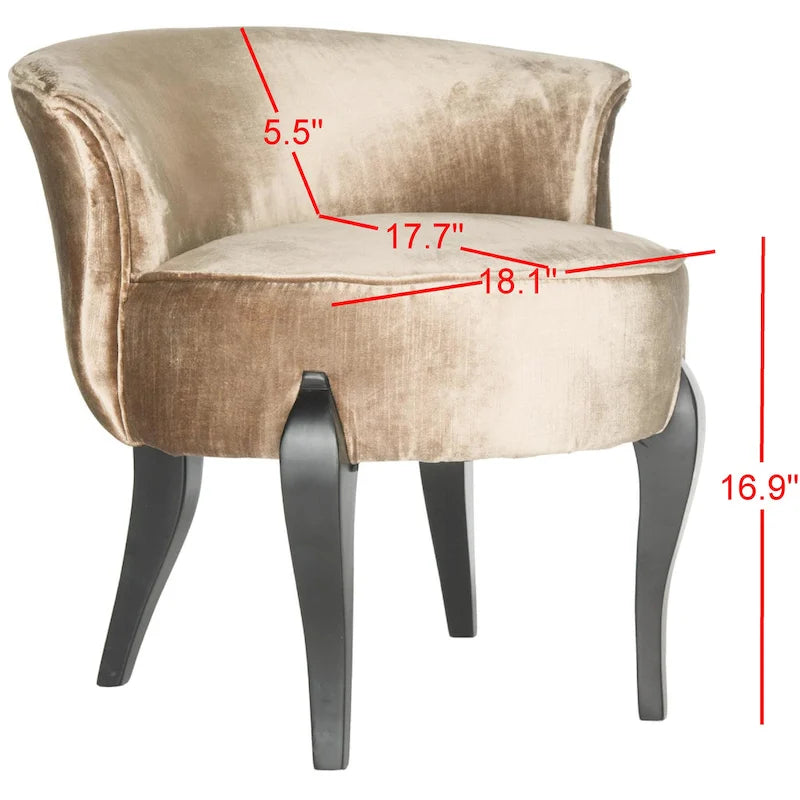 SAFAVIEH Evita Petite Sedia da Toeletta - 23Lx25Px22H