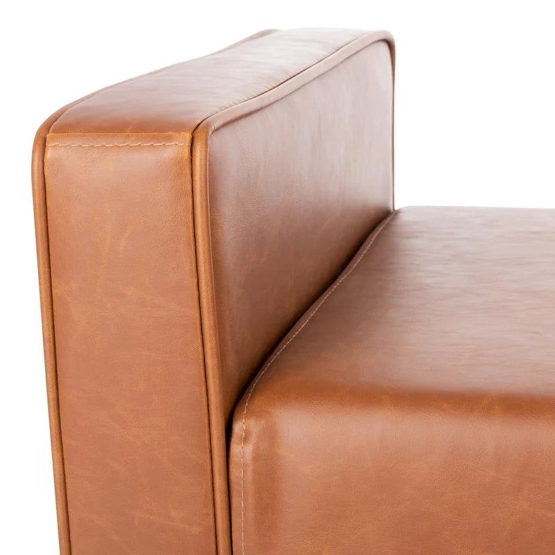 SAFAVIEH Rosalee Mid-Century Modern 25-inch Bench - 49 W x 18 L x 25 H - 49Wx18Dx25H