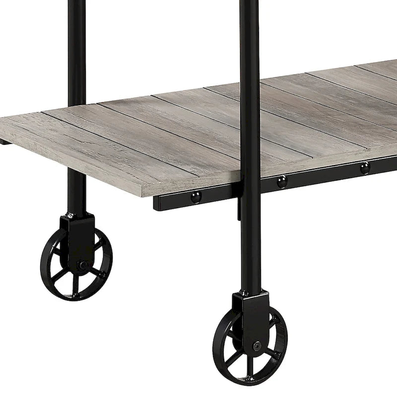 Tavolo console da 119 cm in metallo a 1 ripiano Hyssop Farmhouse di Furniture of America