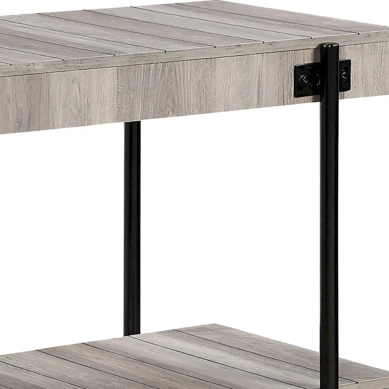 Tavolo console da 119 cm in metallo a 1 ripiano Hyssop Farmhouse di Furniture of America
