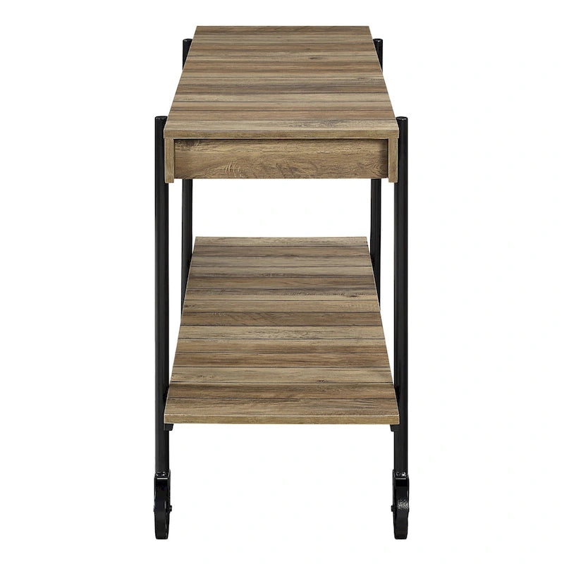 Tavolo console da 119 cm in metallo a 1 ripiano Hyssop Farmhouse di Furniture of America