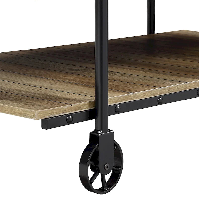 Tavolo console da 119 cm in metallo a 1 ripiano Hyssop Farmhouse di Furniture of America
