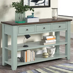 48 Solid Pine Wood Top Console Table
