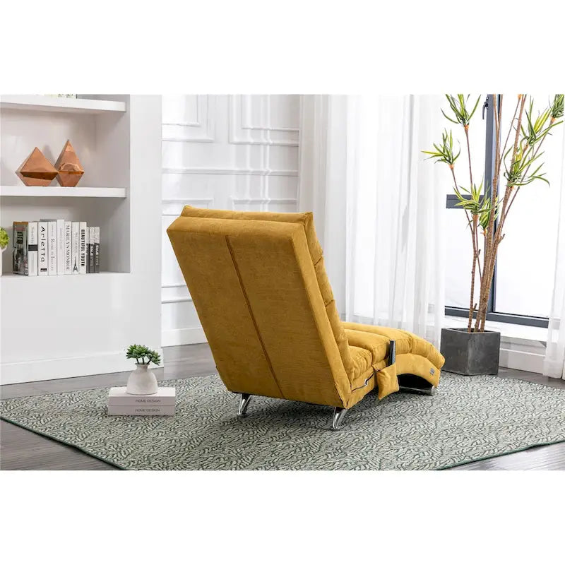 Chaise longue da interno in lino - 58,27 x 21,65 x 34,25