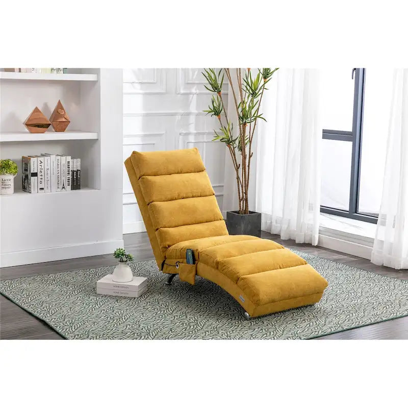 Chaise longue da interno in lino - 58,27 x 21,65 x 34,25