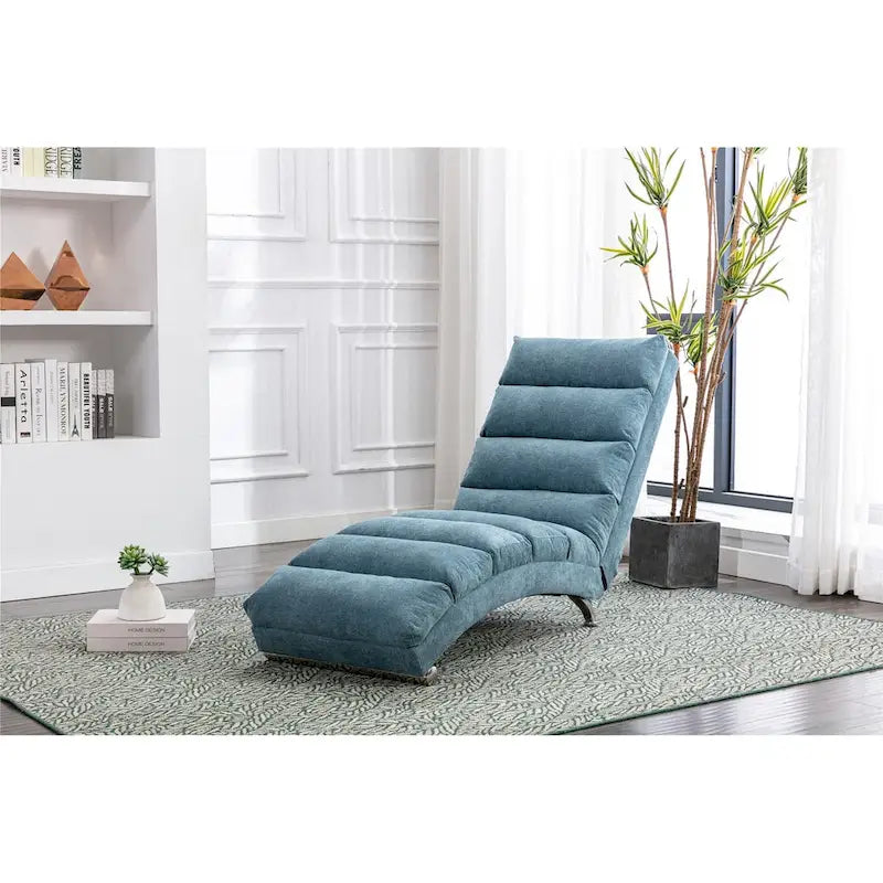 Chaise longue da interno in lino - 58,27 x 21,65 x 34,25