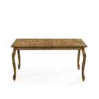Regan Wood and Cane Upholstered Expandable 7 Piece Dining Set by Christopher Knight Home